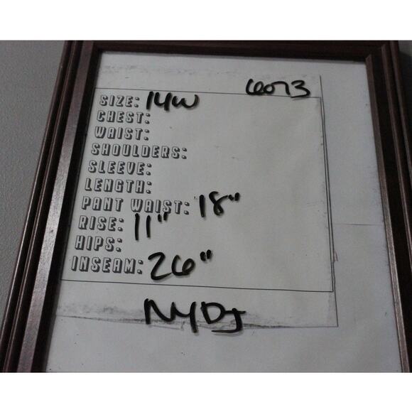 NYDJ Jeans Teresa Wide Leg Ankle light blue Naomi Size 14W - Picture 6 of 6